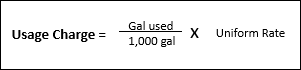 Usage Charge formula (2)