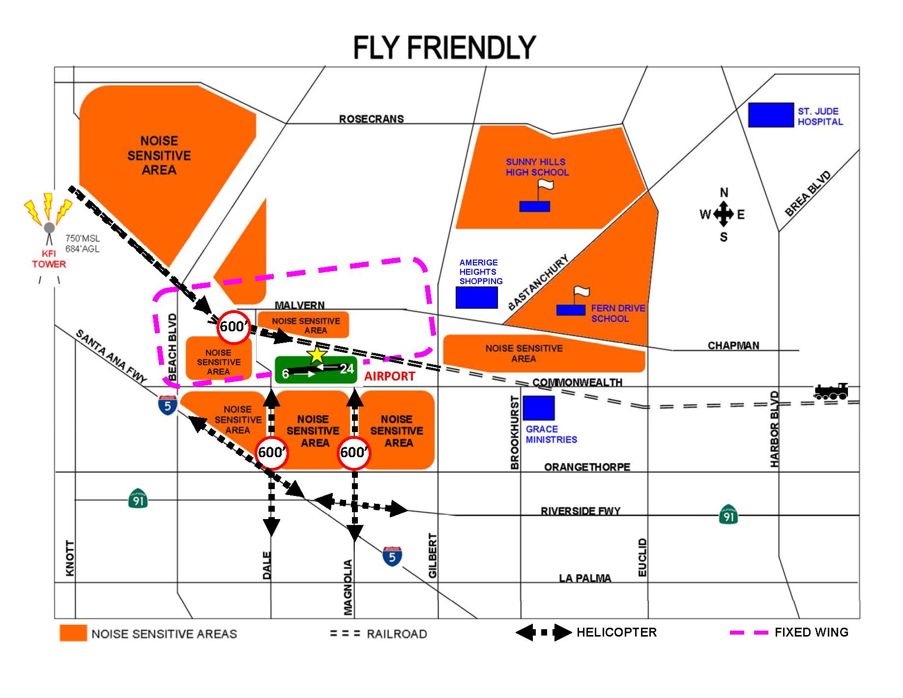 Map of Noise Sensitive Areas