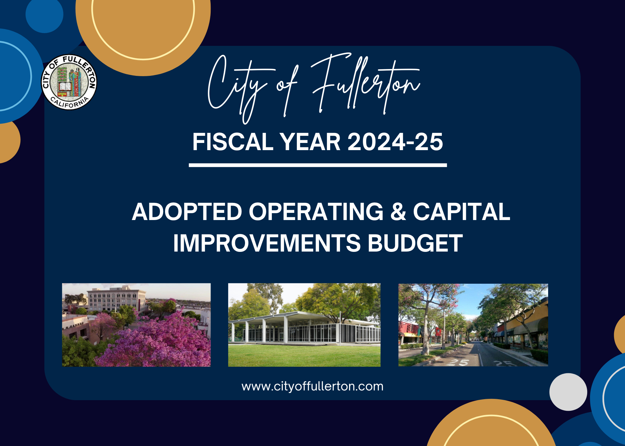 FY 2024-25 Adopted Budget Banner